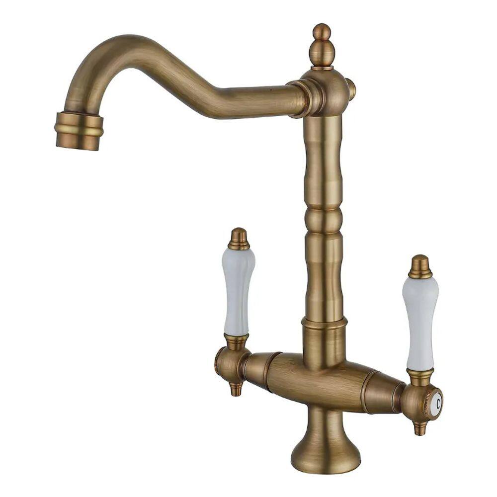 Torneira Misturador Gourmet Don Artesano Vintage Ouro Escovado