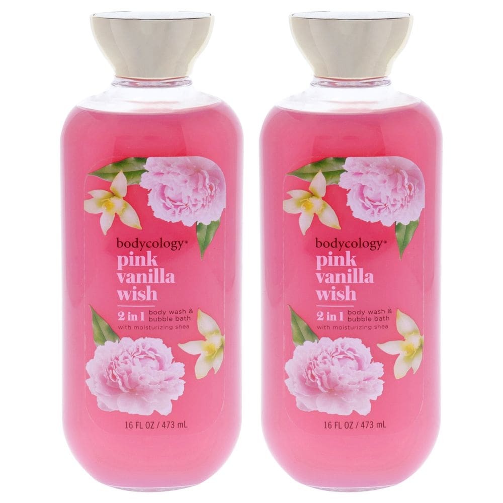 Sabonete líquido e banho de espuma Bodycology Pink Vanilla Wish 480 ml