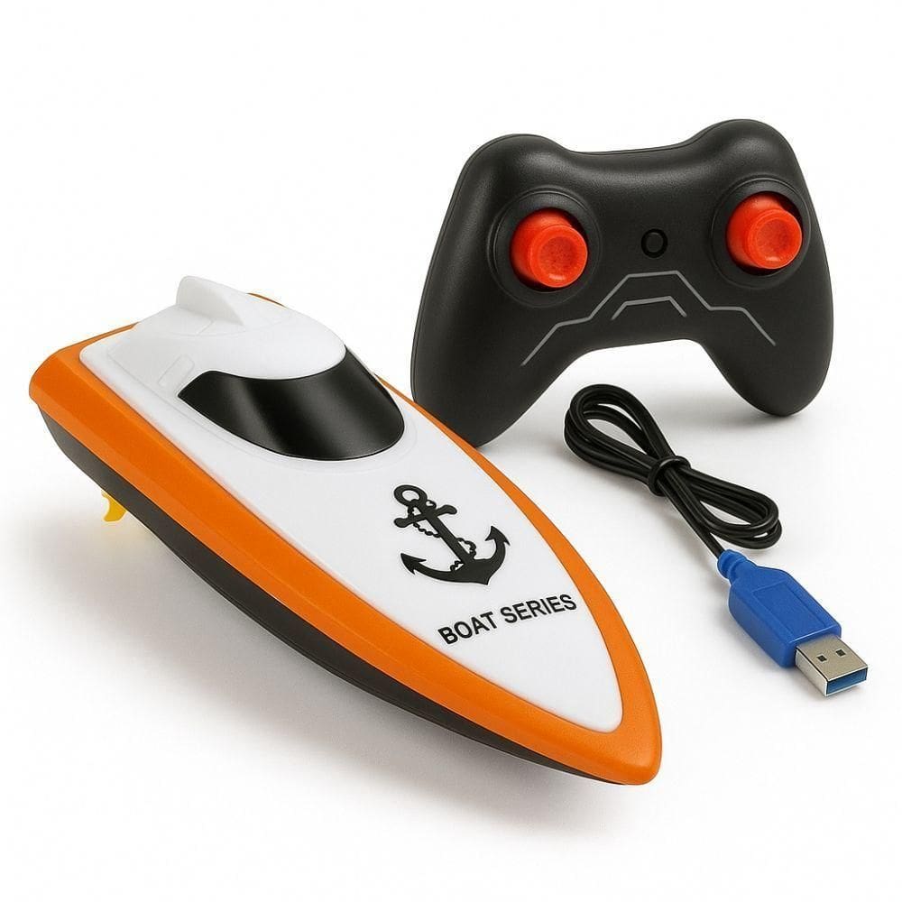 Barco Lancha Elétrica Brinquedo Aquático Controle Remoto