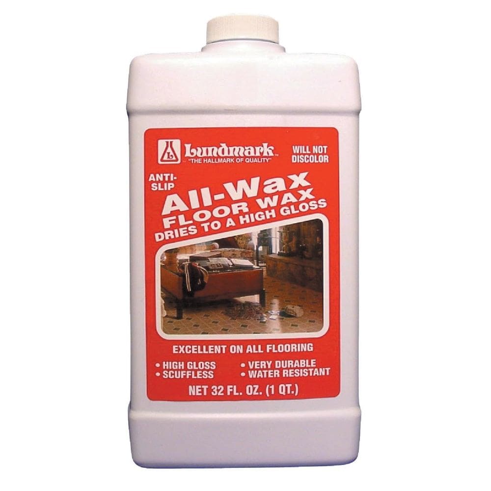 Cera de piso Lundmark All Wax de alto brilho antiderrapante 946 ml