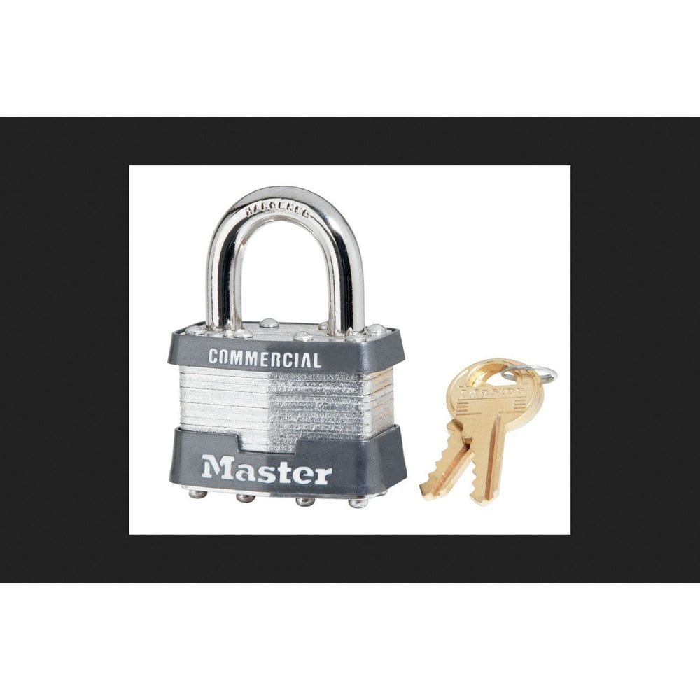 Cadeado Master Lock 44 mm em aço laminado com chave semelhante