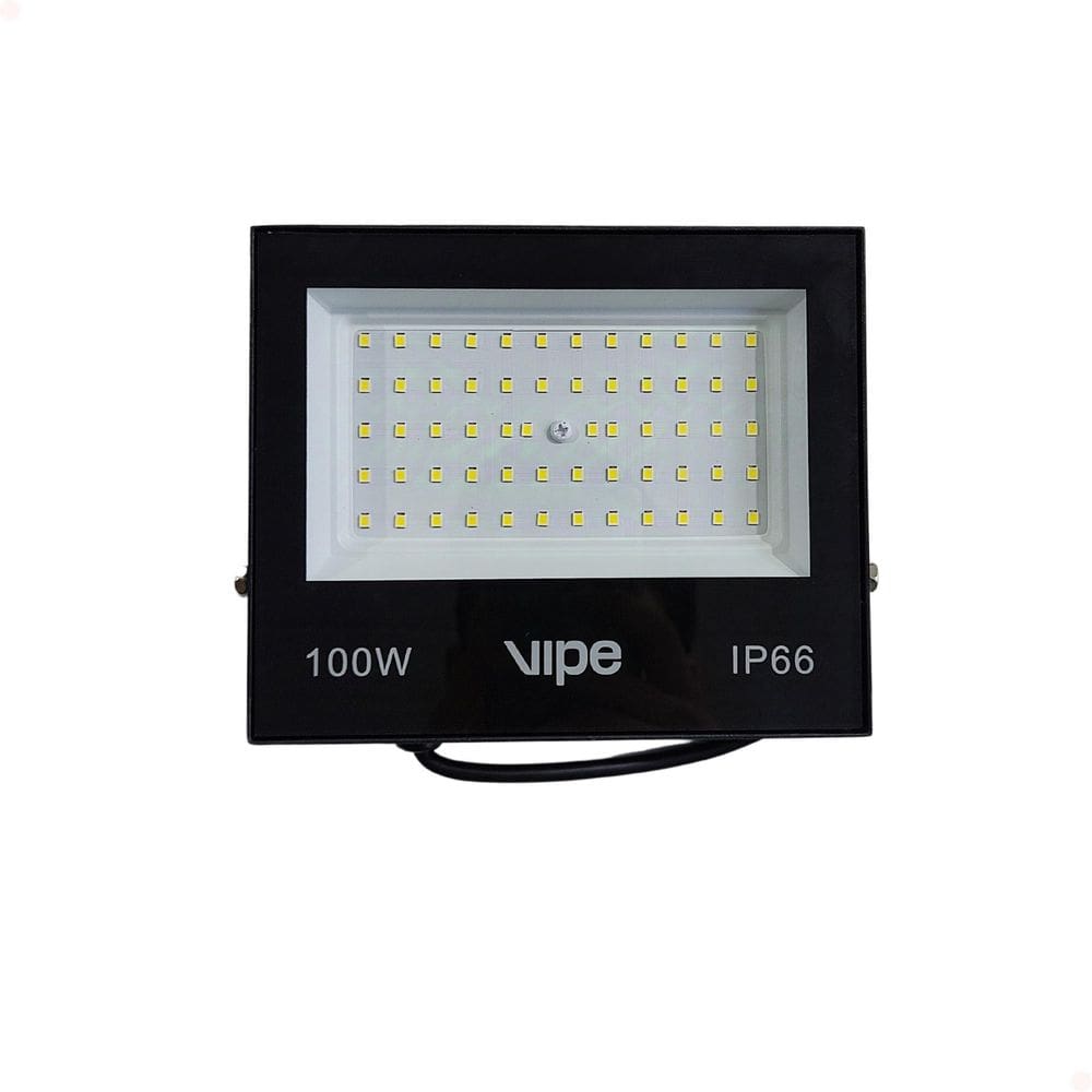 Refletor Led 100W Bivolt Luz 6500K Vipe-Fl-100
