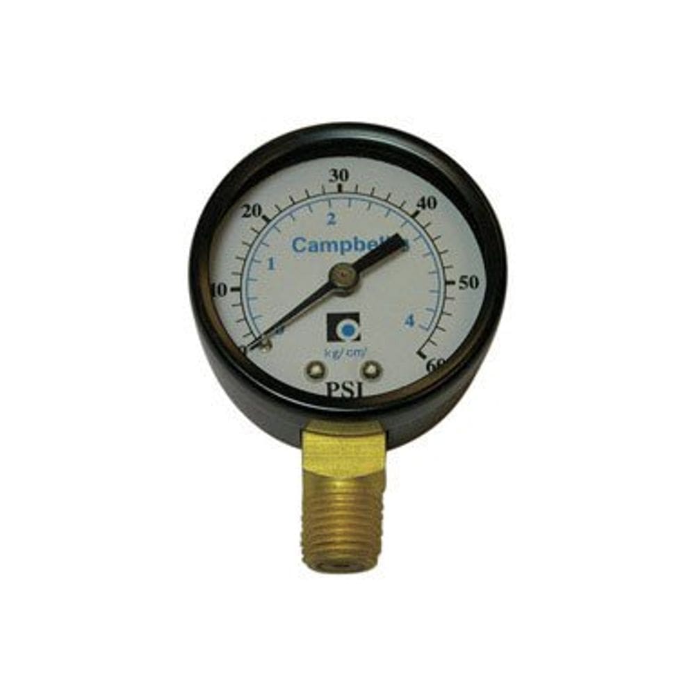 Manómetro Campbell 0-60 PSI 1/4”, 5 cm