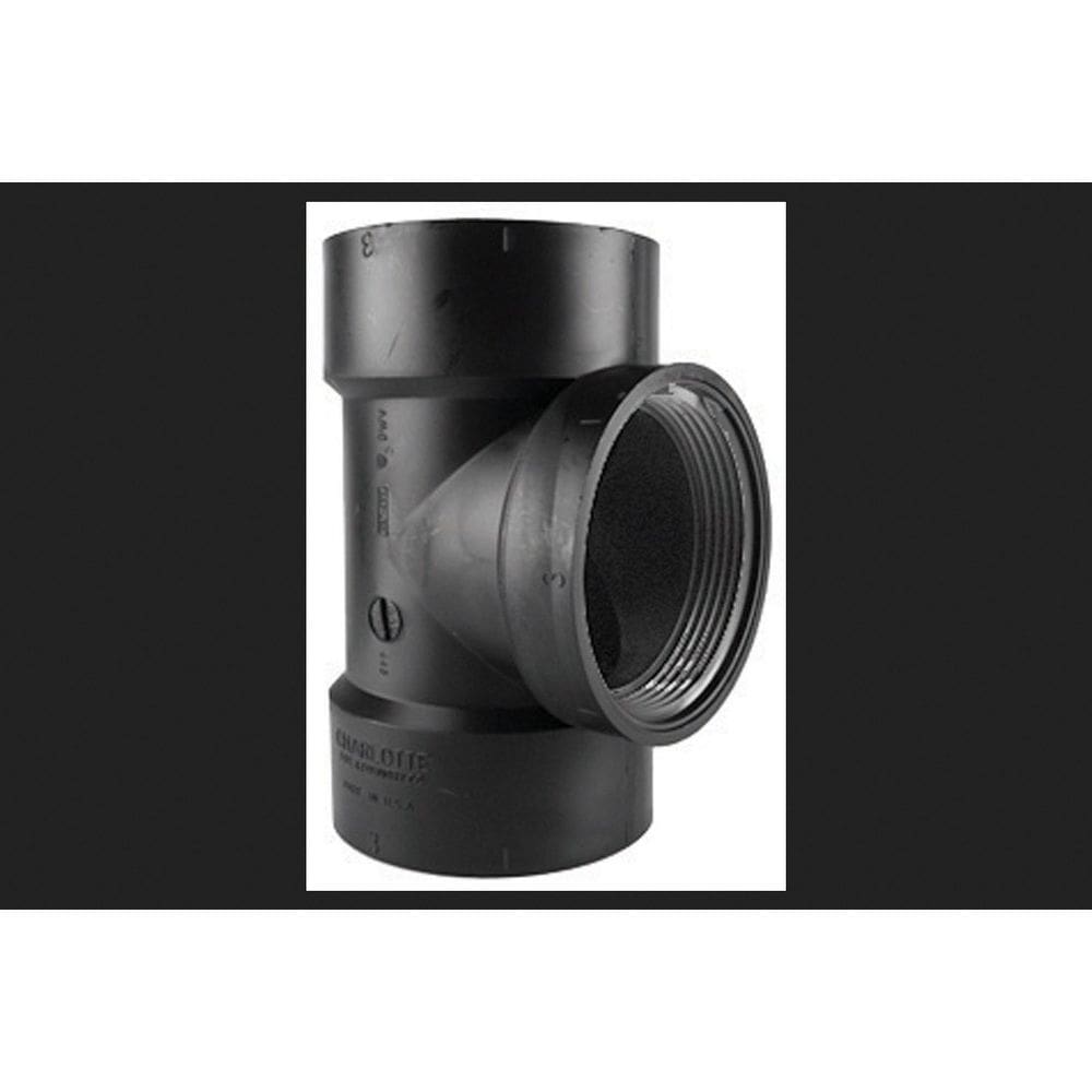 Pipe Fitting Charlotte Pipe Schedule 40 ABS Flush Tee de 4 polegadas