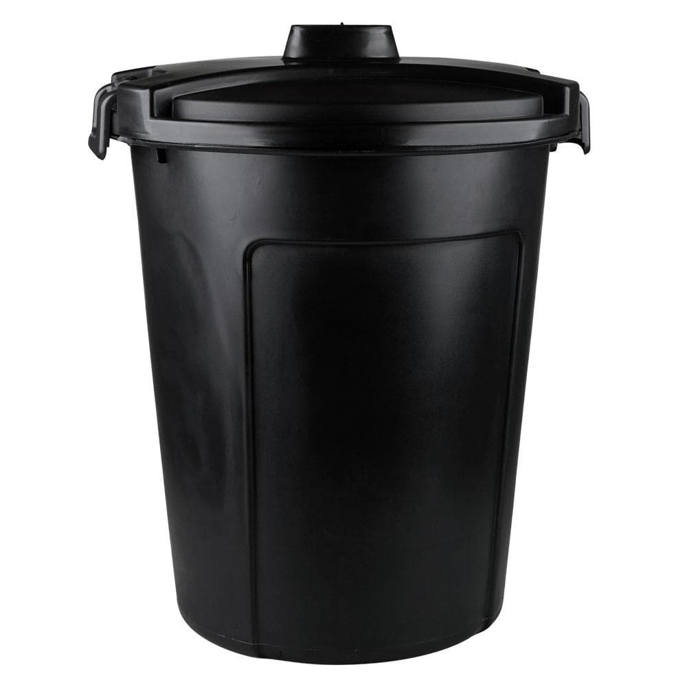 Cesto Multiuso Roupeiro com Tampa 60L 3UD Plastic 230 Preto