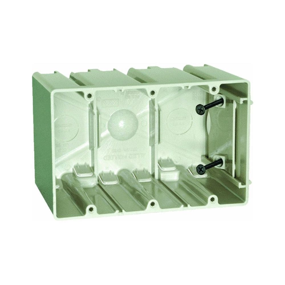 Caixa de saída Allied Molded SB-3 3 Gang Bege 15x10x9 cm