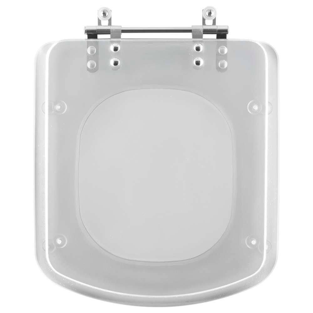 Tampa De Vaso Acrilico Transparente Lyon Para Bacia Sensea 6lpf