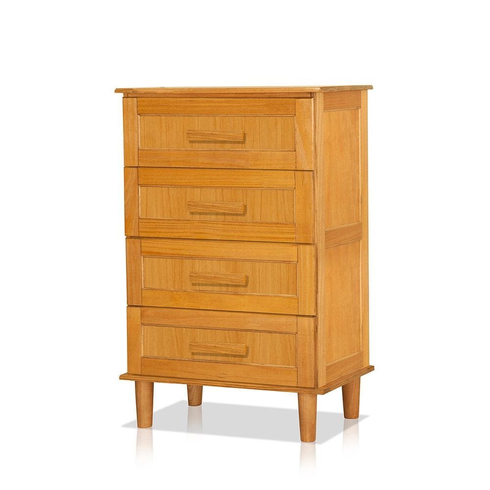 Cômoda para Quarto 100% Madeira 4 Gavetas França