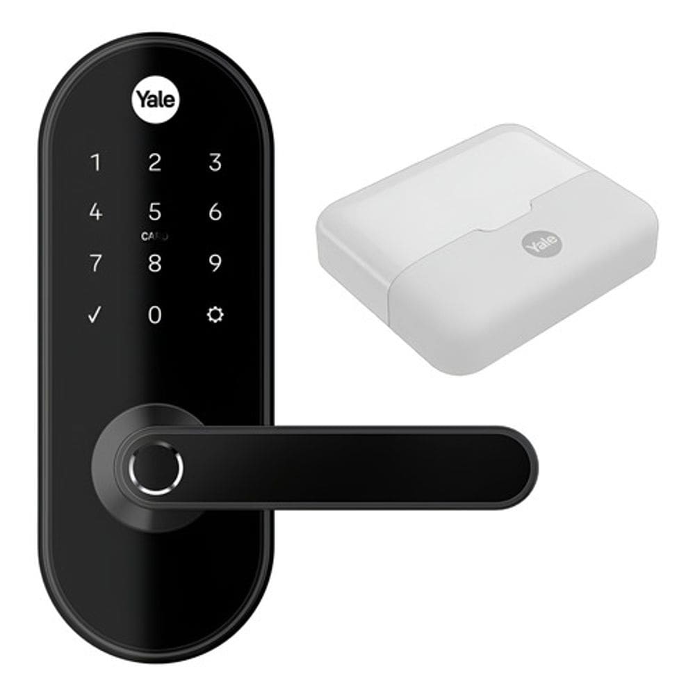 Fechadura Digital Fosco Senha Biometria Tag Yale Ymc 420w