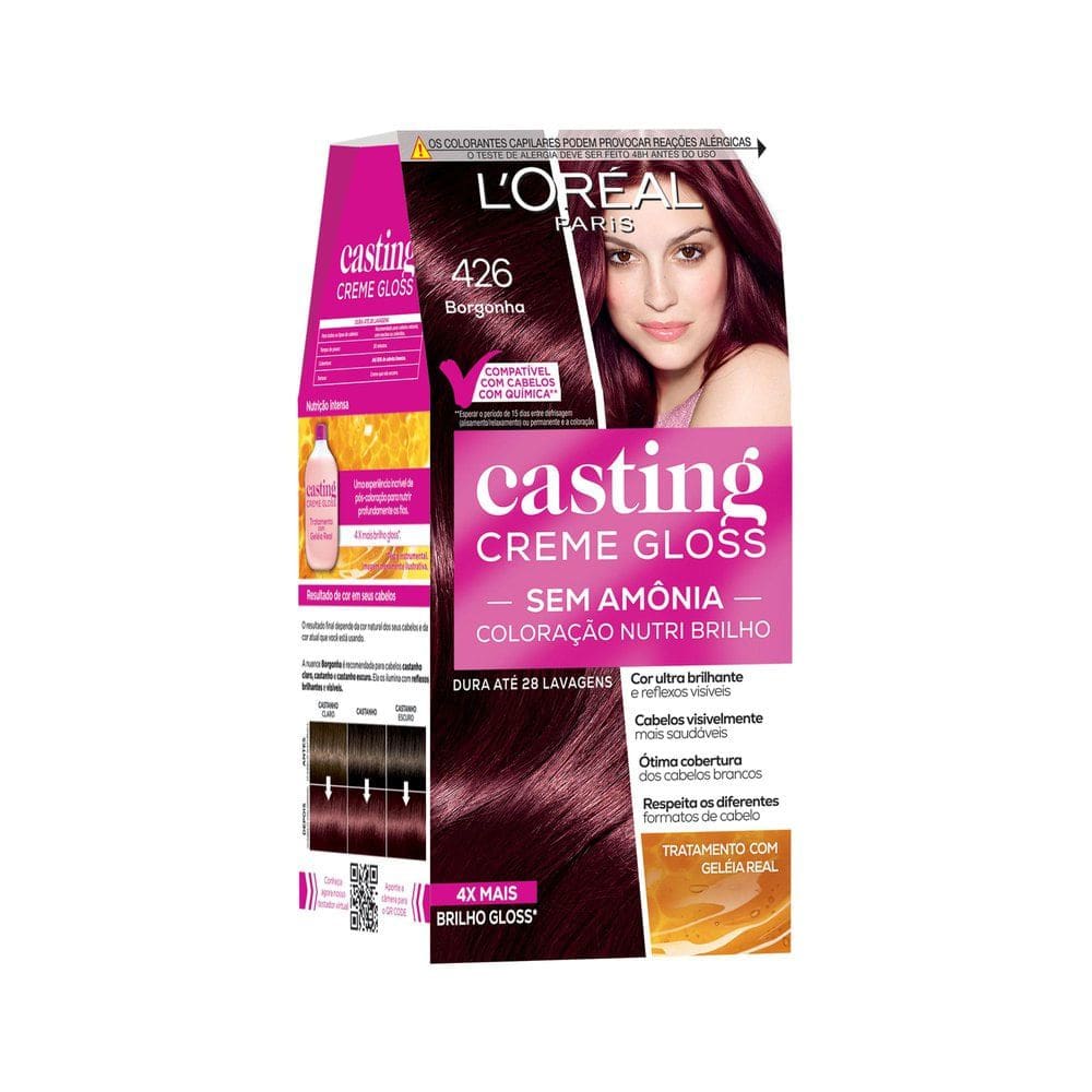Tintura Casting Creme Gloss L`oréal Paris 426 Borgonha