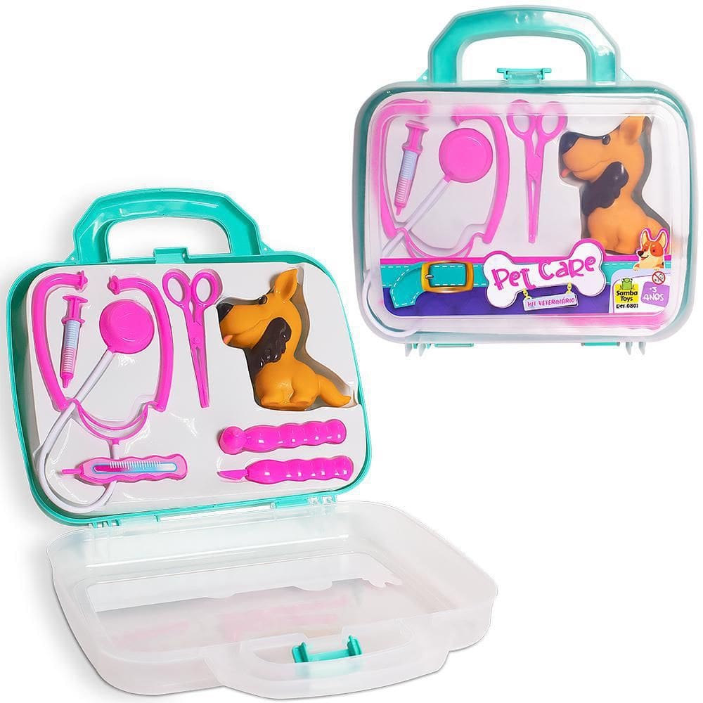 Kit Medico Infantil Veterinario Pet Care Cachorro Acessorios