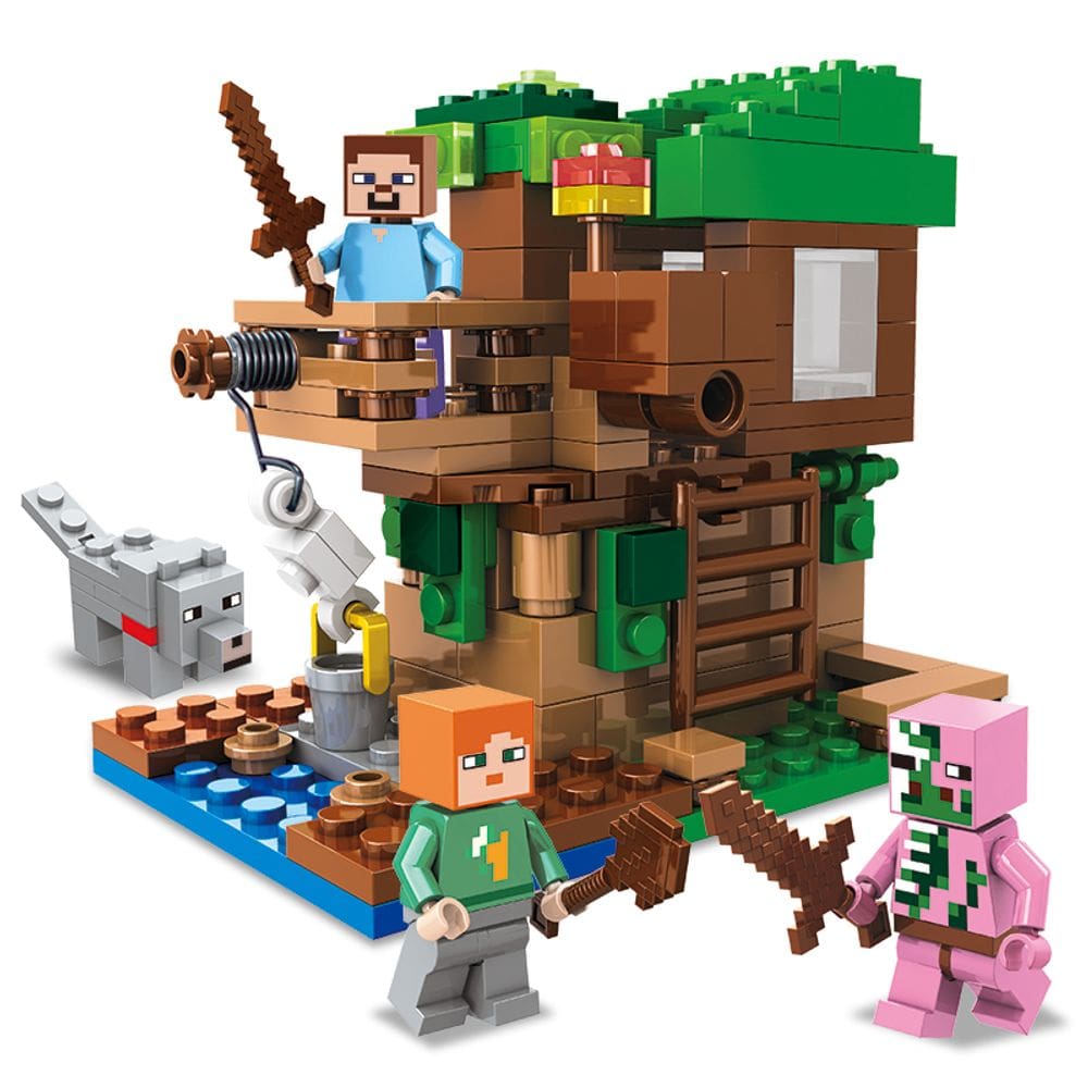 Bloco de Montar Casa na Arvore Craft Brinquedo 170 pçs 81004