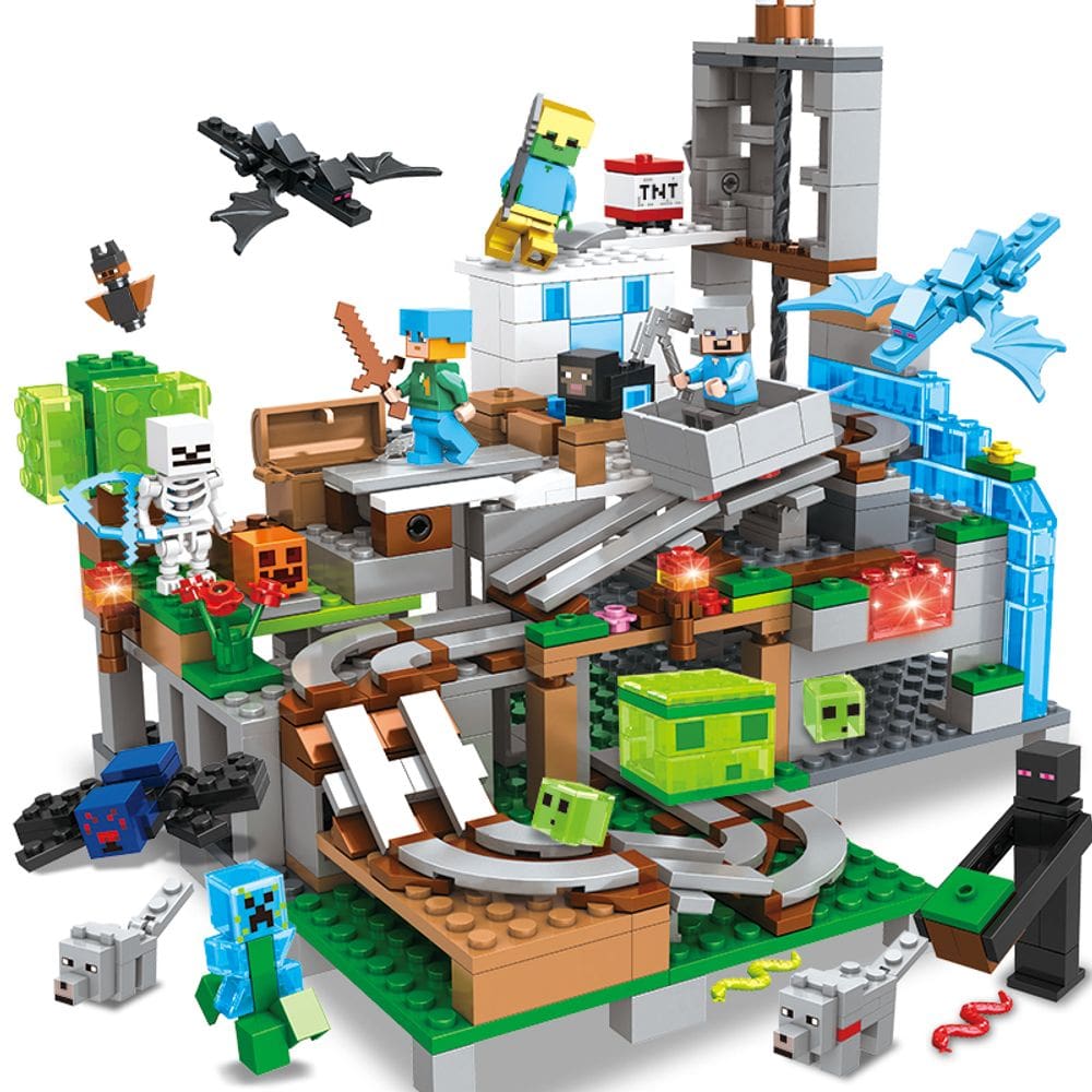 Bloco de Montar Montanha Craft Brinquedo 533 pçs - 82003