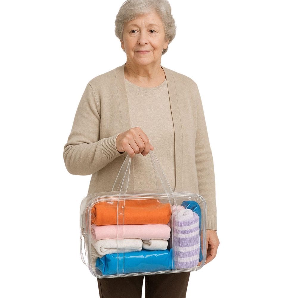 Sacola Bolsa Transparente Plástica Grosso Visível Tamanho P