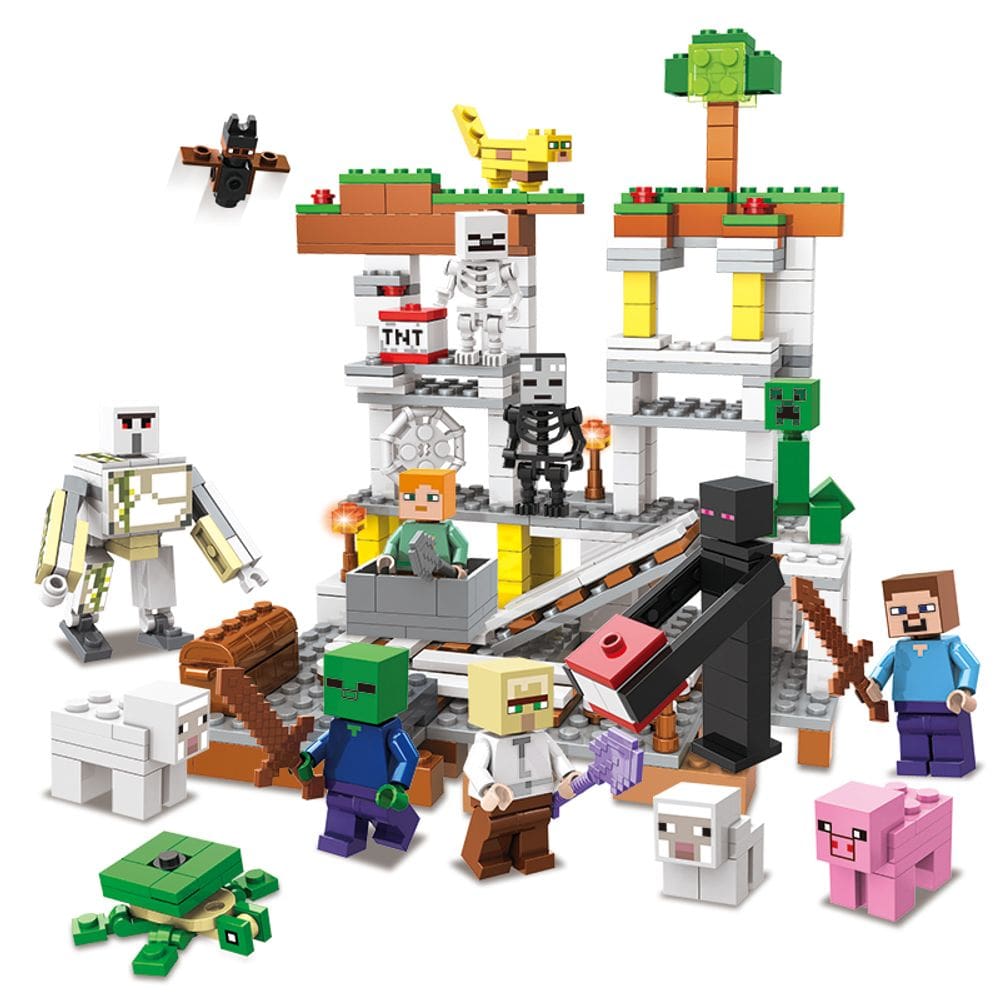 Bloco de Montar Castelo Craft Brinquedo 496 pçs - 82001