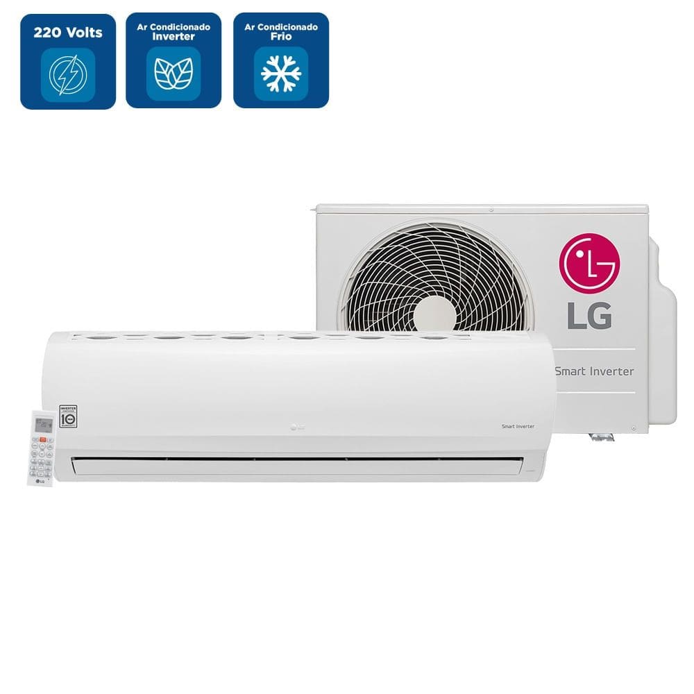 Ar Condicionado Split LG Dual Inverter Smart AI 12000 BTU/h Frio S3 Q12JA31E - 220 Volts
