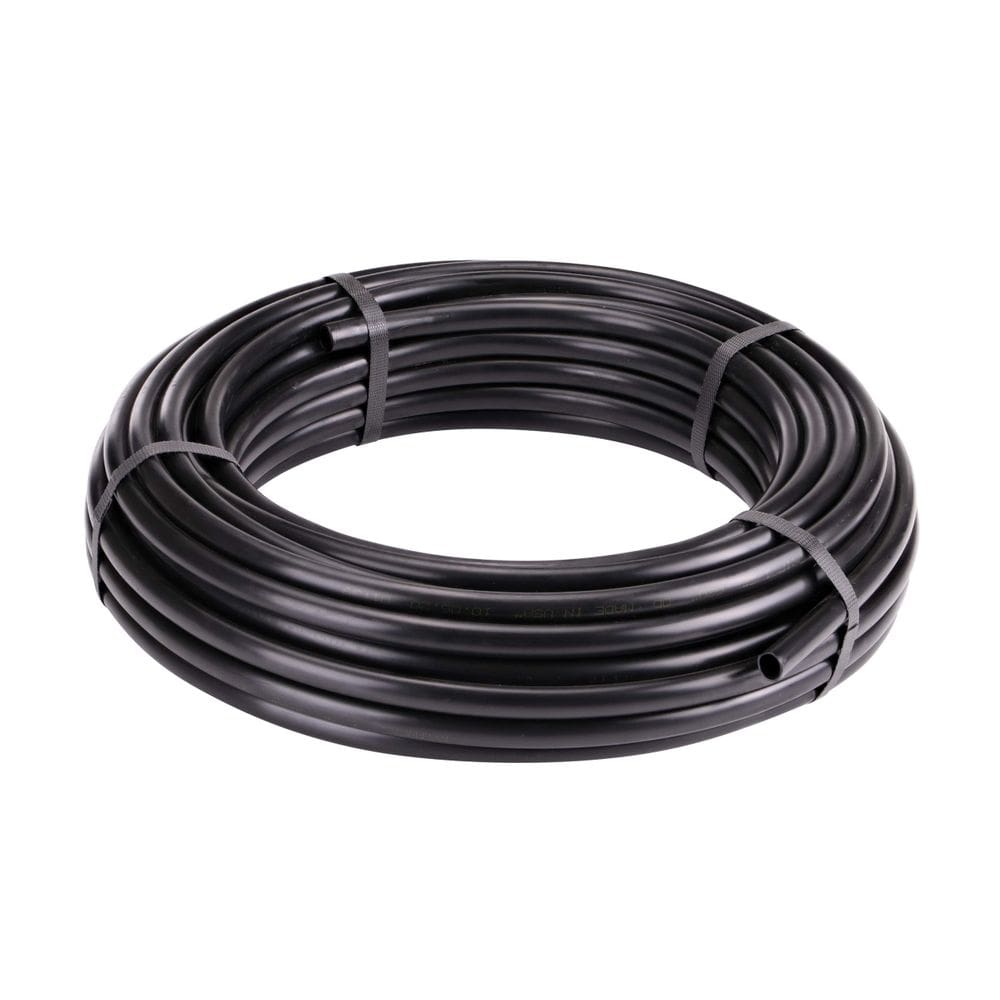 Tubo de irrigação por gotejamento de chuva de 15 m preto de 1/2 pol