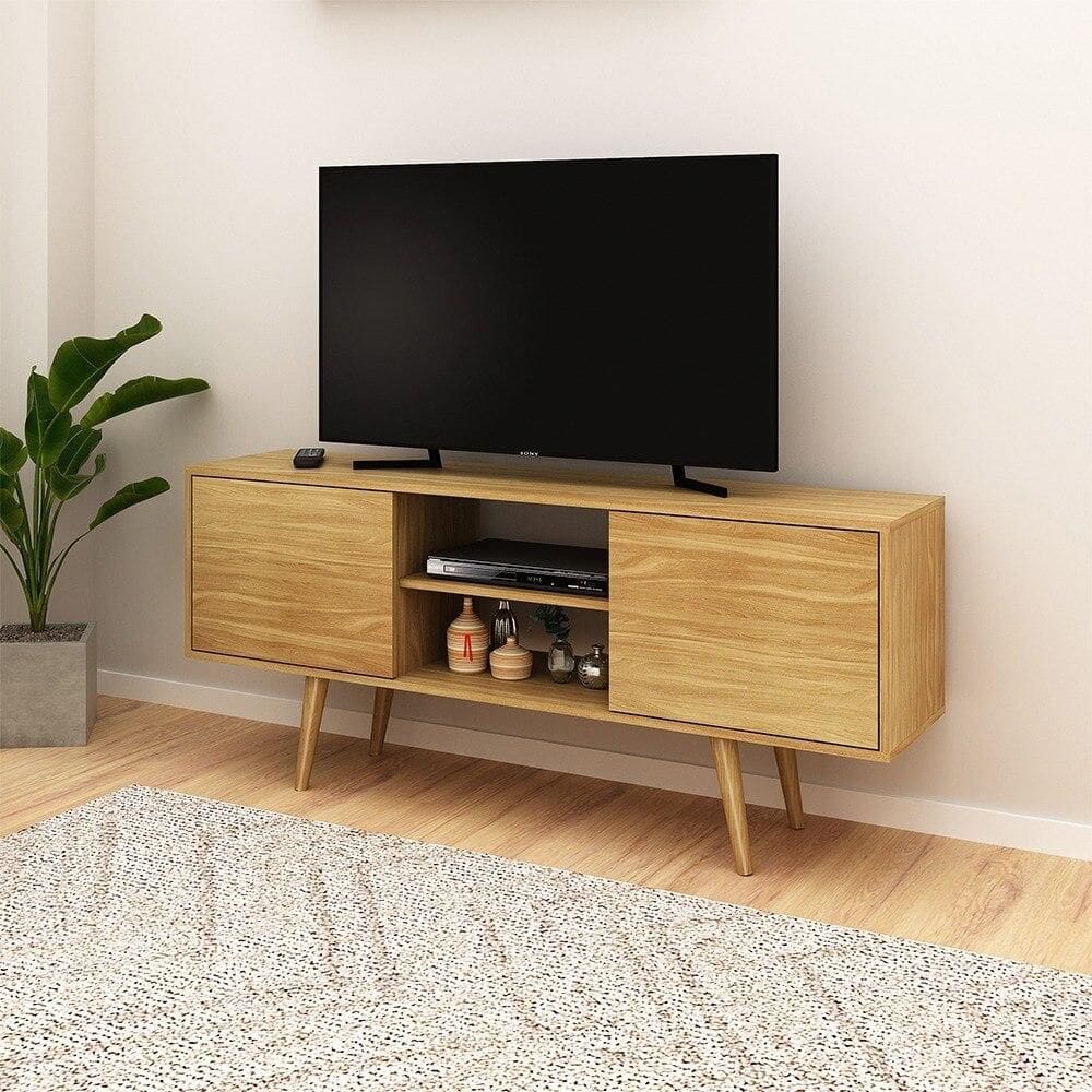 Rack para TV até 42 polegadas Tecno Mobili R1464, Amêndoa