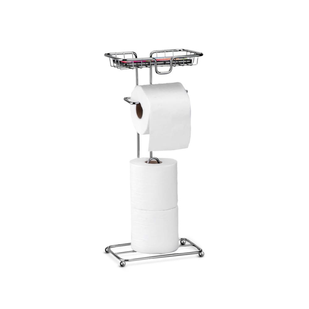 Porta Papel Higienico Suporte de Celular Cromado 1136 Arthi