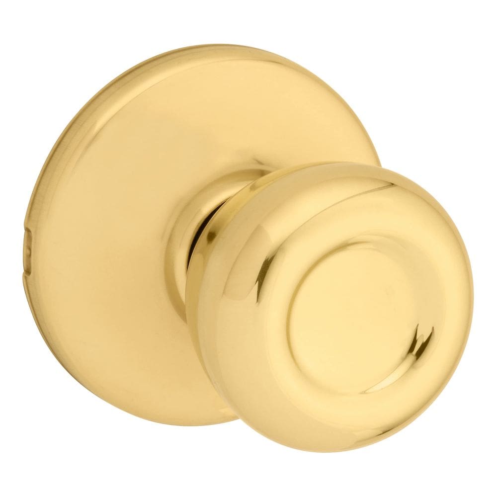 Maçaneta de porta Kwikset Tylo Interior Passage em latão polido