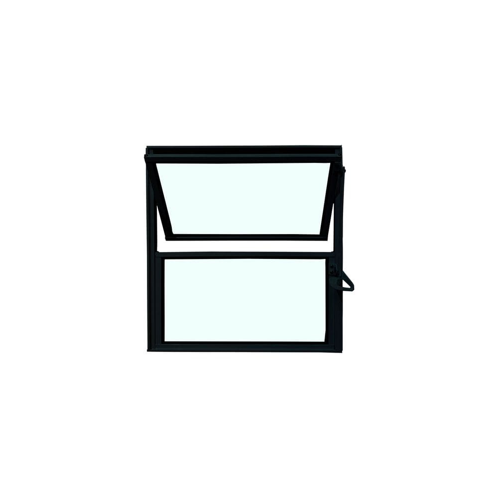 Vitro Basculante de Alumínio Preto 40x40