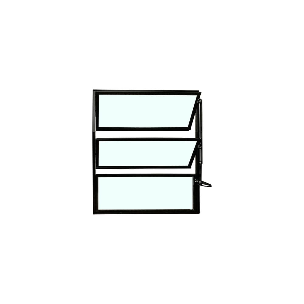 Vitro Basculante de Alumínio Preto 60x40