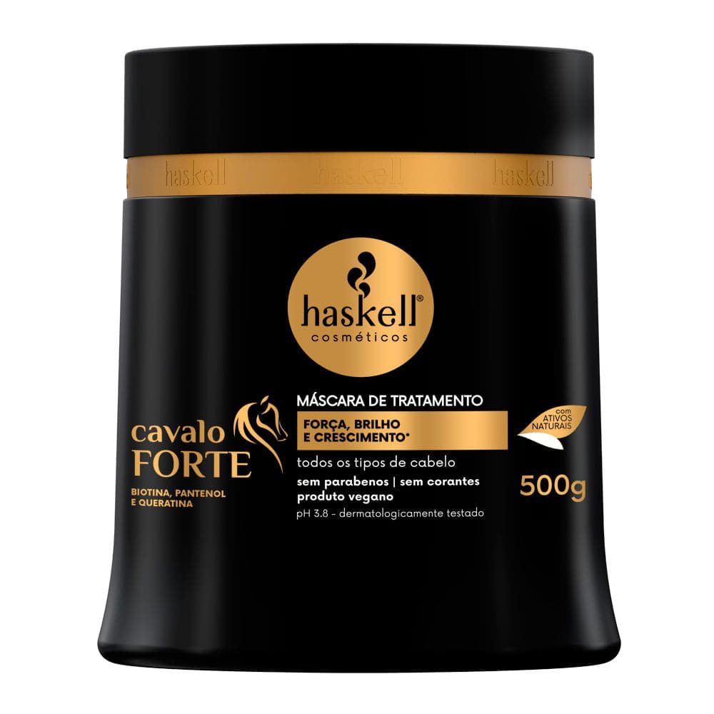 Máscara de Hidratação Haskell Cavalo Forte Força, Brilho & Crescimento 500ml