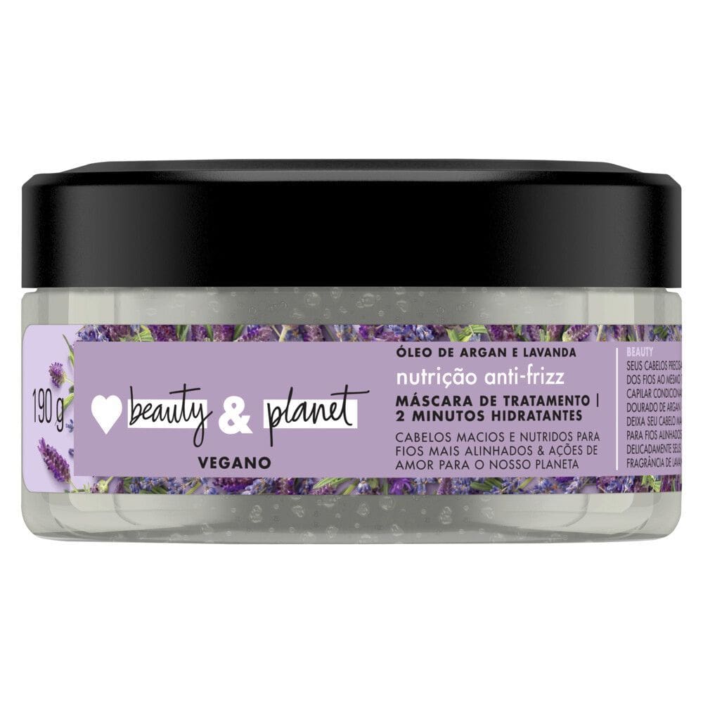 Máscara de Tratamento Love Beauty And Planet Óleo de Argan e Lavanda 190g