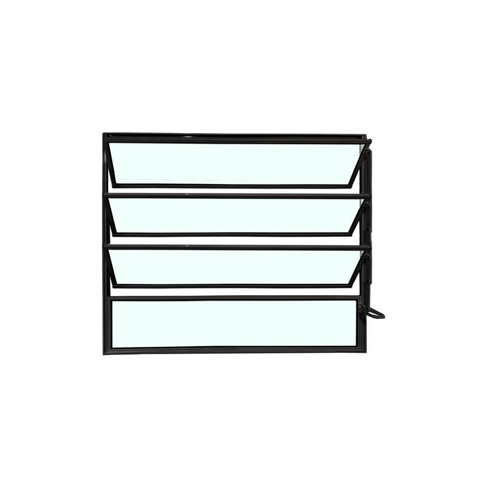 Vitro Basculante de Alumínio Preto 80x100