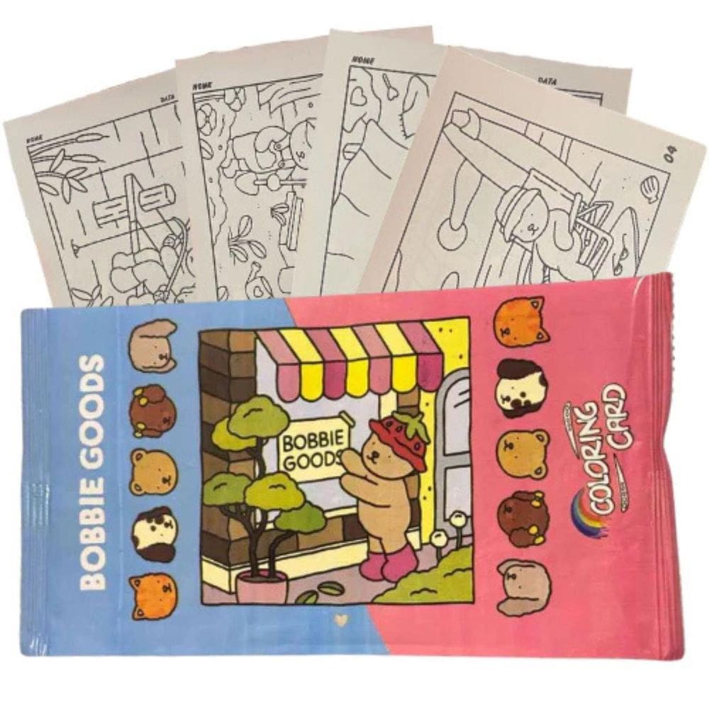 15X Bobbie Goods Cards Para Colorir Pacote Com 4 Unidades