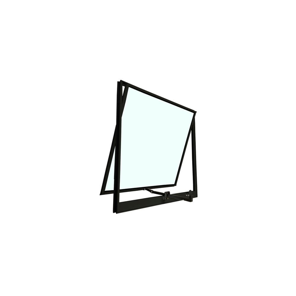 Vitro Projetante de Alumínio Preto 40x80