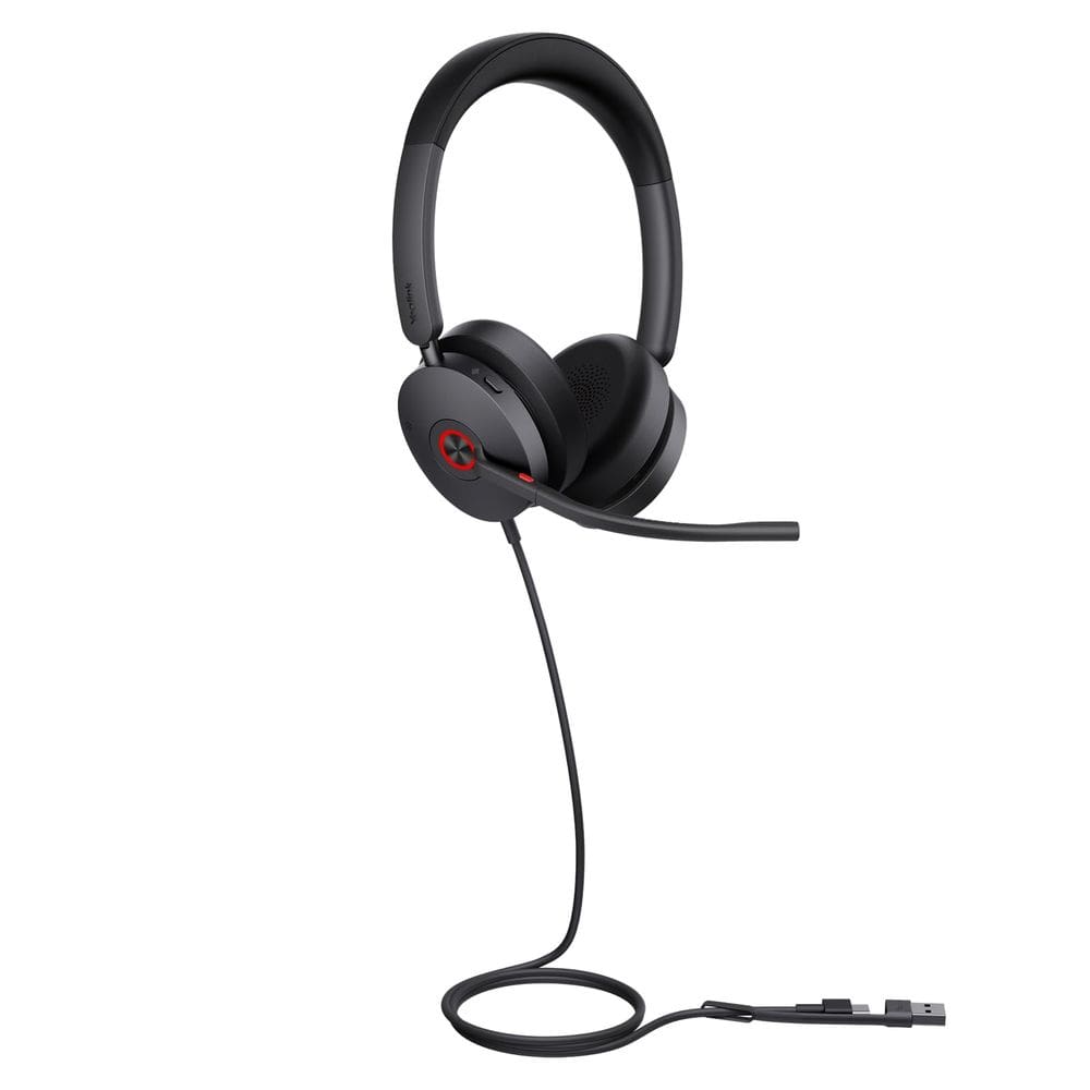 Fone de ouvido com fio Yealink UH48 ANC USB com cancelamento de ruído