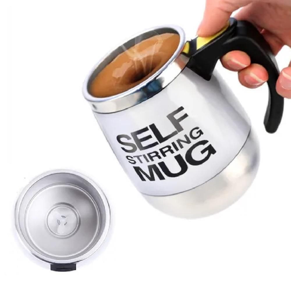 Copo Misturador Eletrico Automatico Portatil 400Ml Shake Whey Mixer Caneca Liquidificador Branco