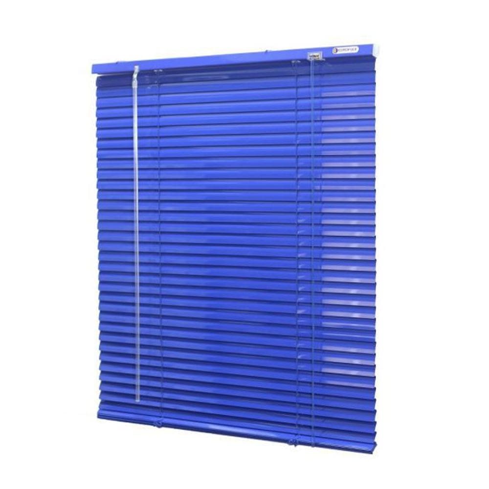 Persiana Horizontal Alumínio 25Mm Azul 160 L X 160 A Cm