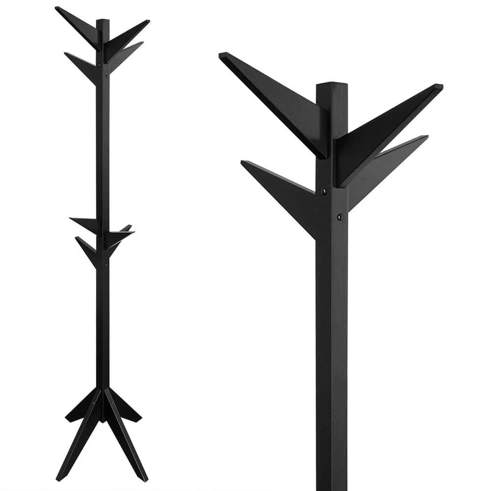 Cabideiro Para Closet Rangifer Mancebo De Madeira Com Roupas