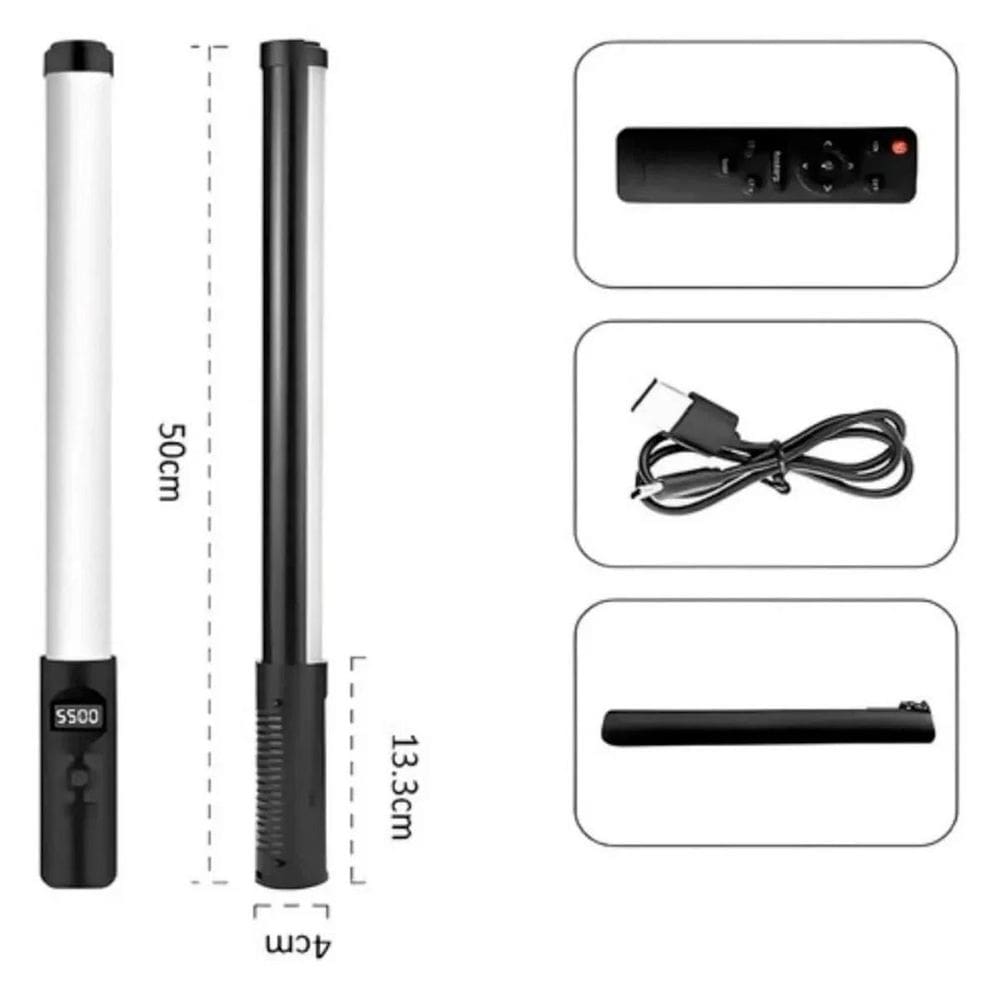 Bastão Led Portátil Com Cor Para Criatividade Visual