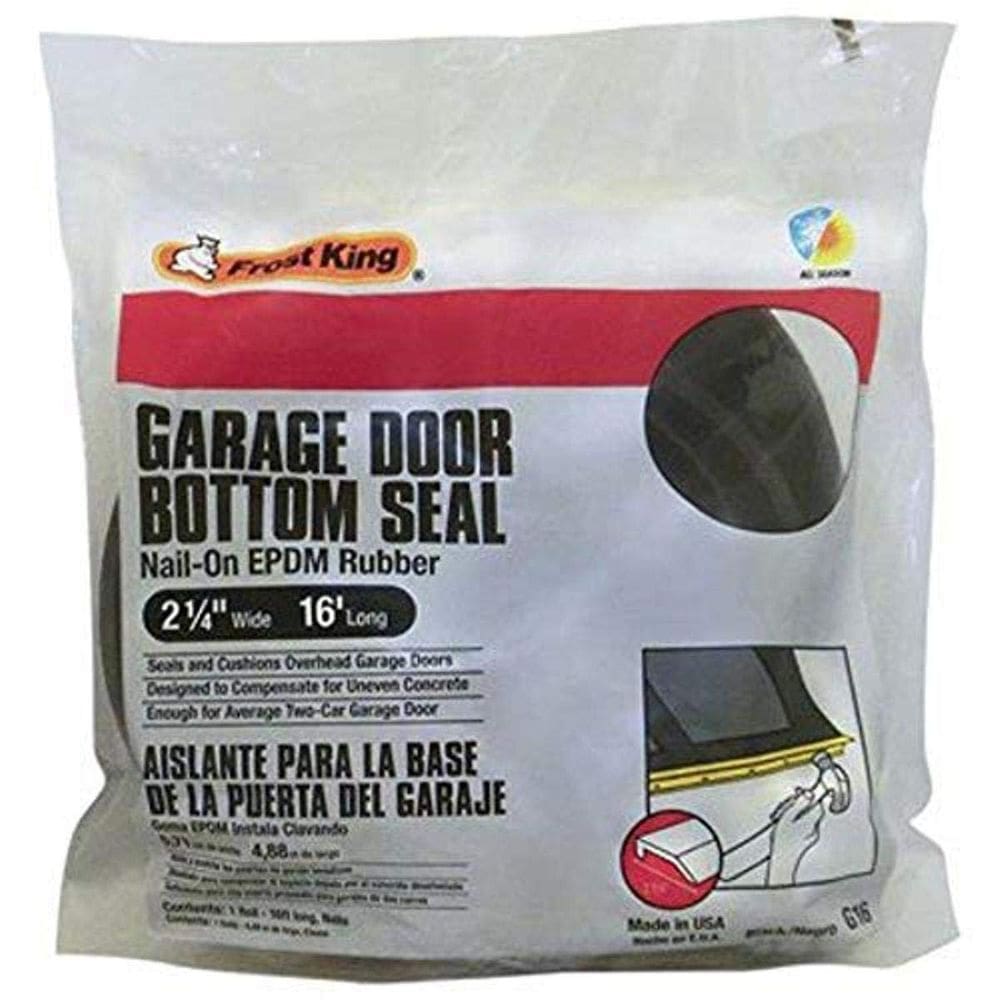 Vedação inferior para porta de garagem Frost King G16H Rubber 7cm x 5m