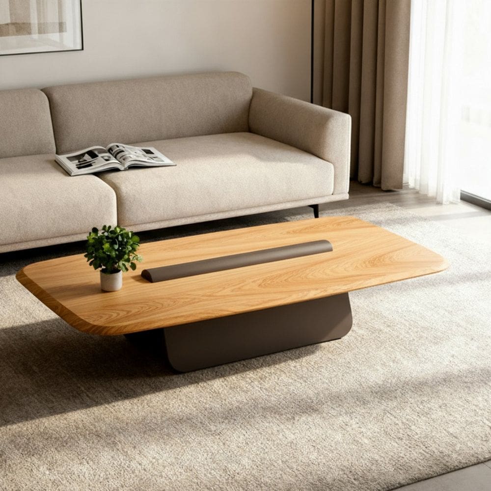 Mesa de Centro para Sala de Estar 120cm Book Mel