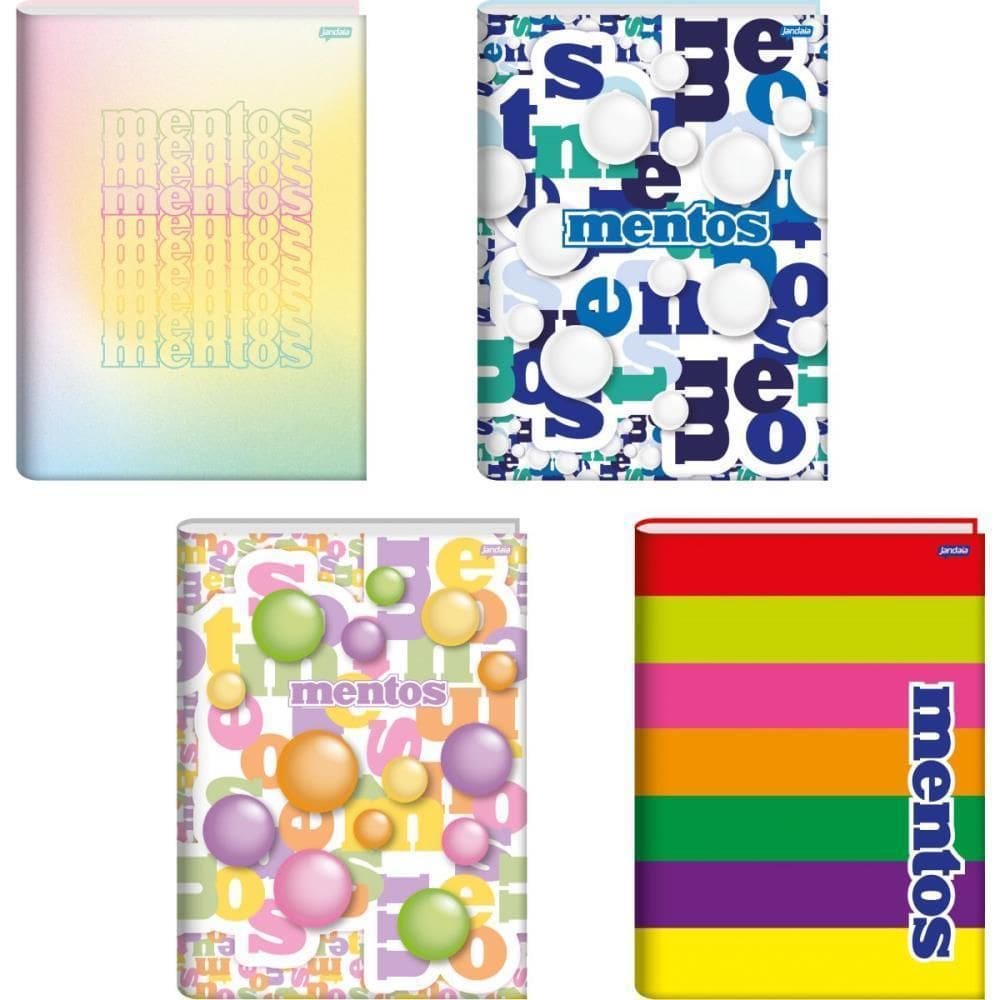 Caderno Brochurao Capa Dura Mentos 80Fls. Pct.C/05