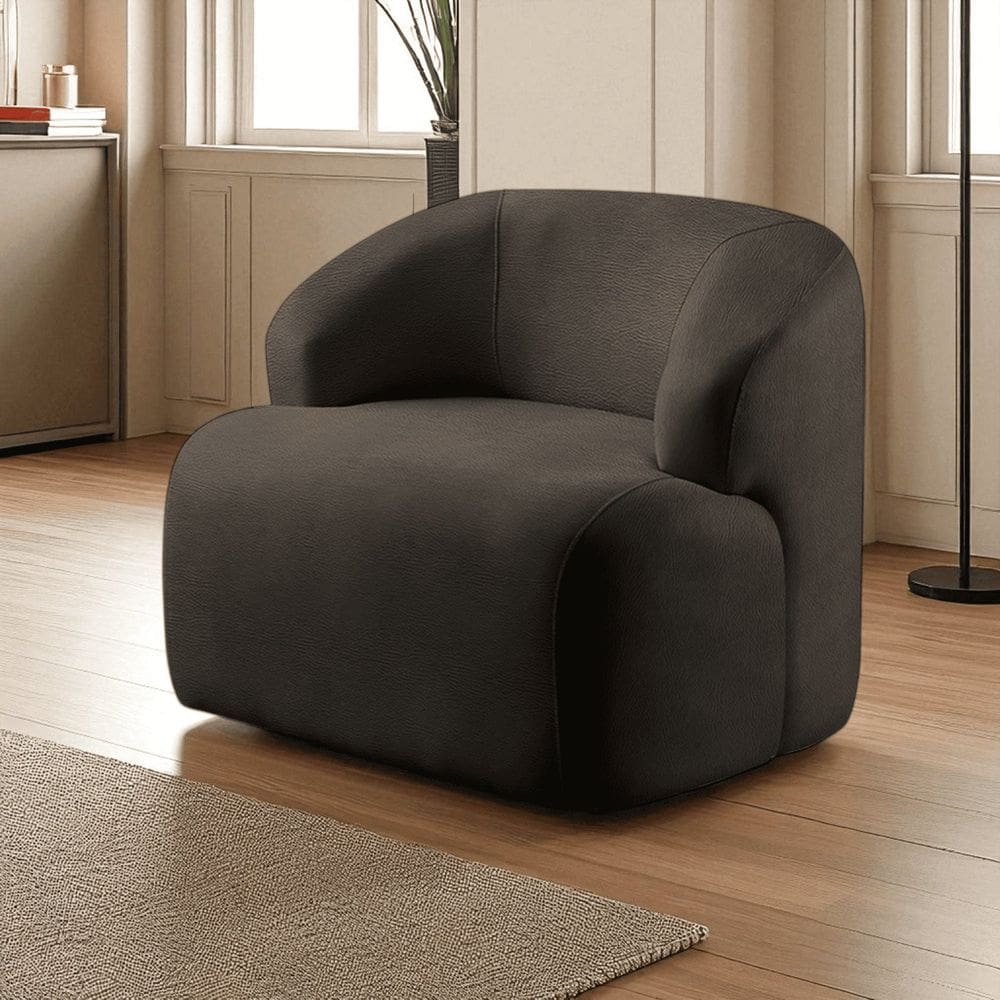 Poltrona Luxo Madeira Maciça Eucalipto Noah Preto