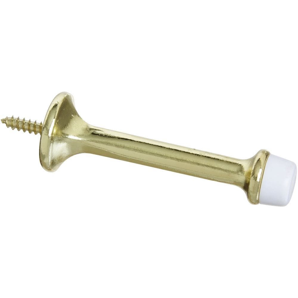Batentes de porta National Hardware N199-372 V236 em latão rígido, pacote com 2