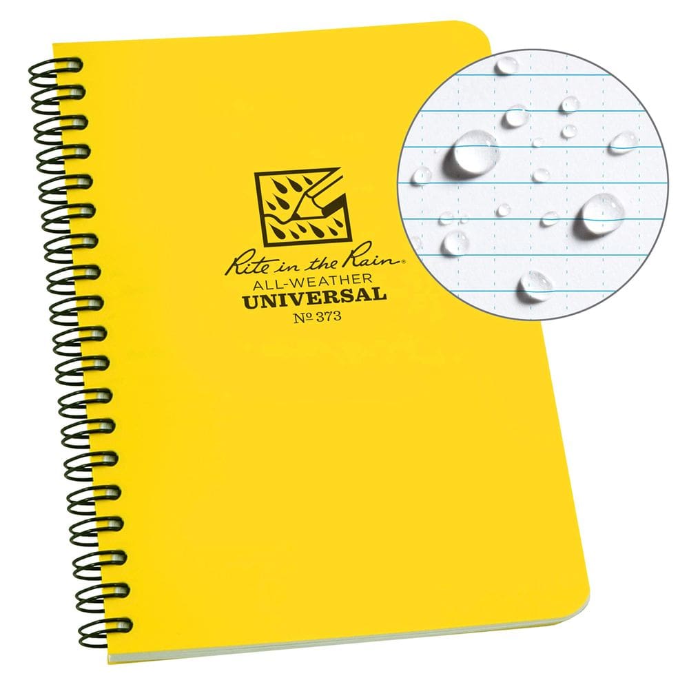 Caderno Rite in the Rain 373L All-Weather 11,7 x 18,4 cm amarelo