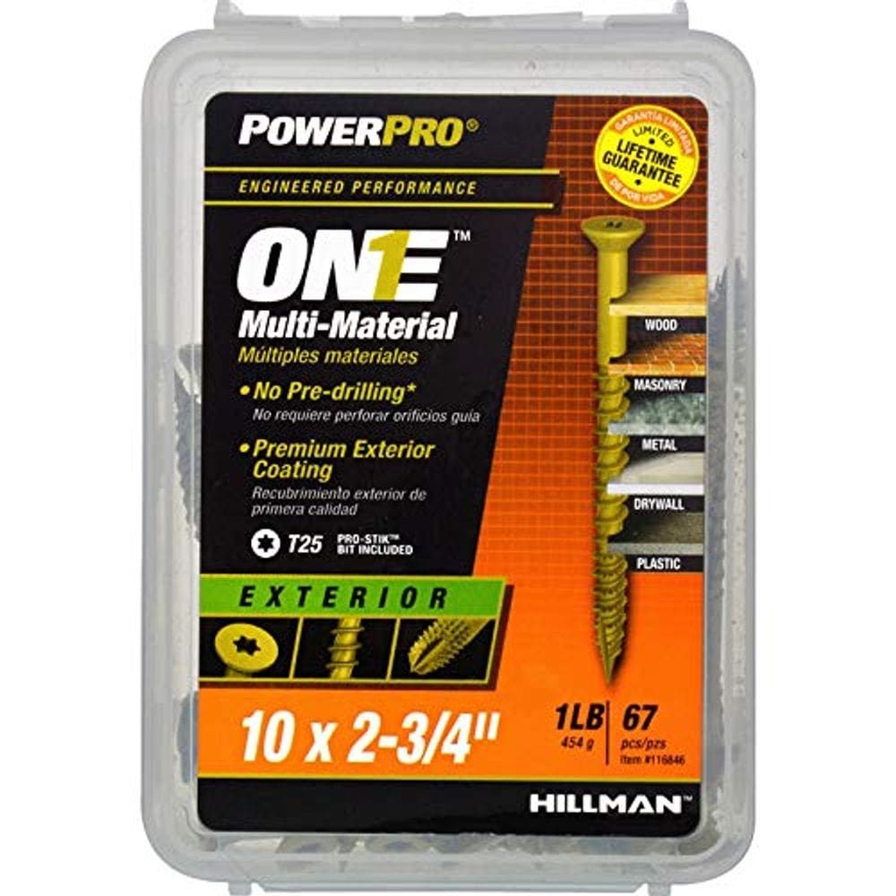 Parafuso Hillman POWERPRO ONE 10 x 7 cm Bronze Multimaterial