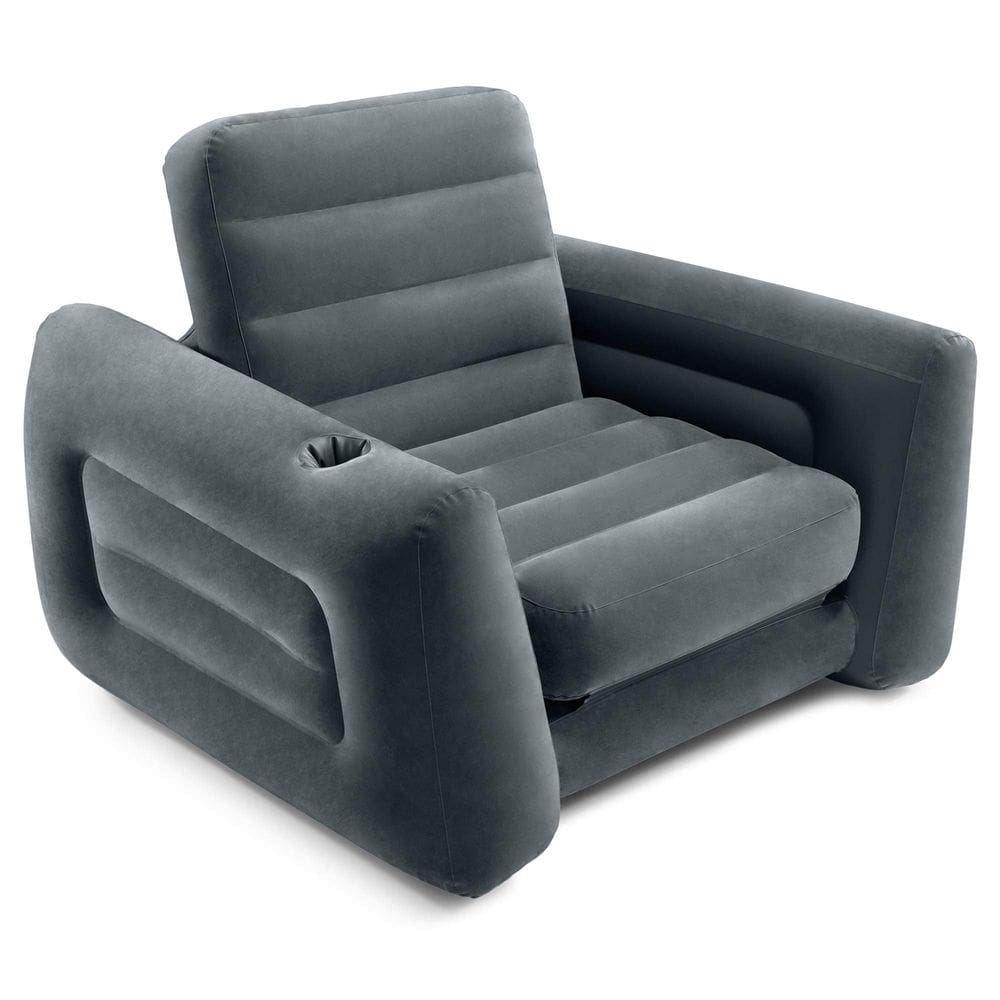 Cadeira dobrável inflável Intex 66551EP com porta-copos