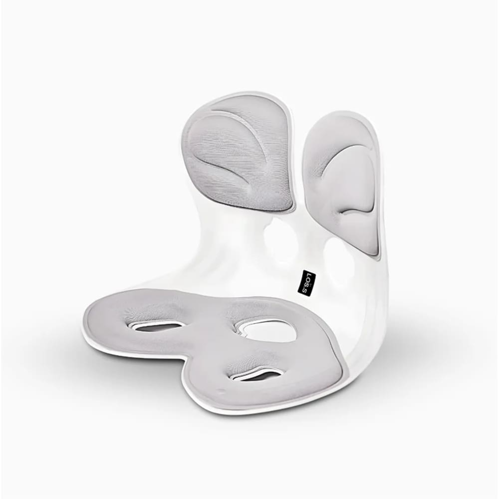 Almofada de Apoio Lombar Cadeira Correção de Coluna G CINZA