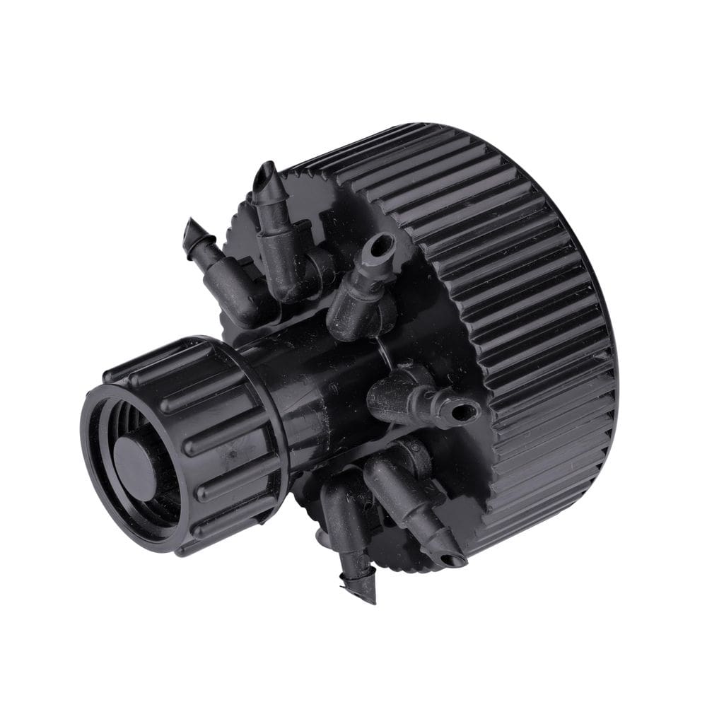 Borbulhador de irrigação por gotejamento Raindrip 13800UB Hydro-Port de 8 saídas
