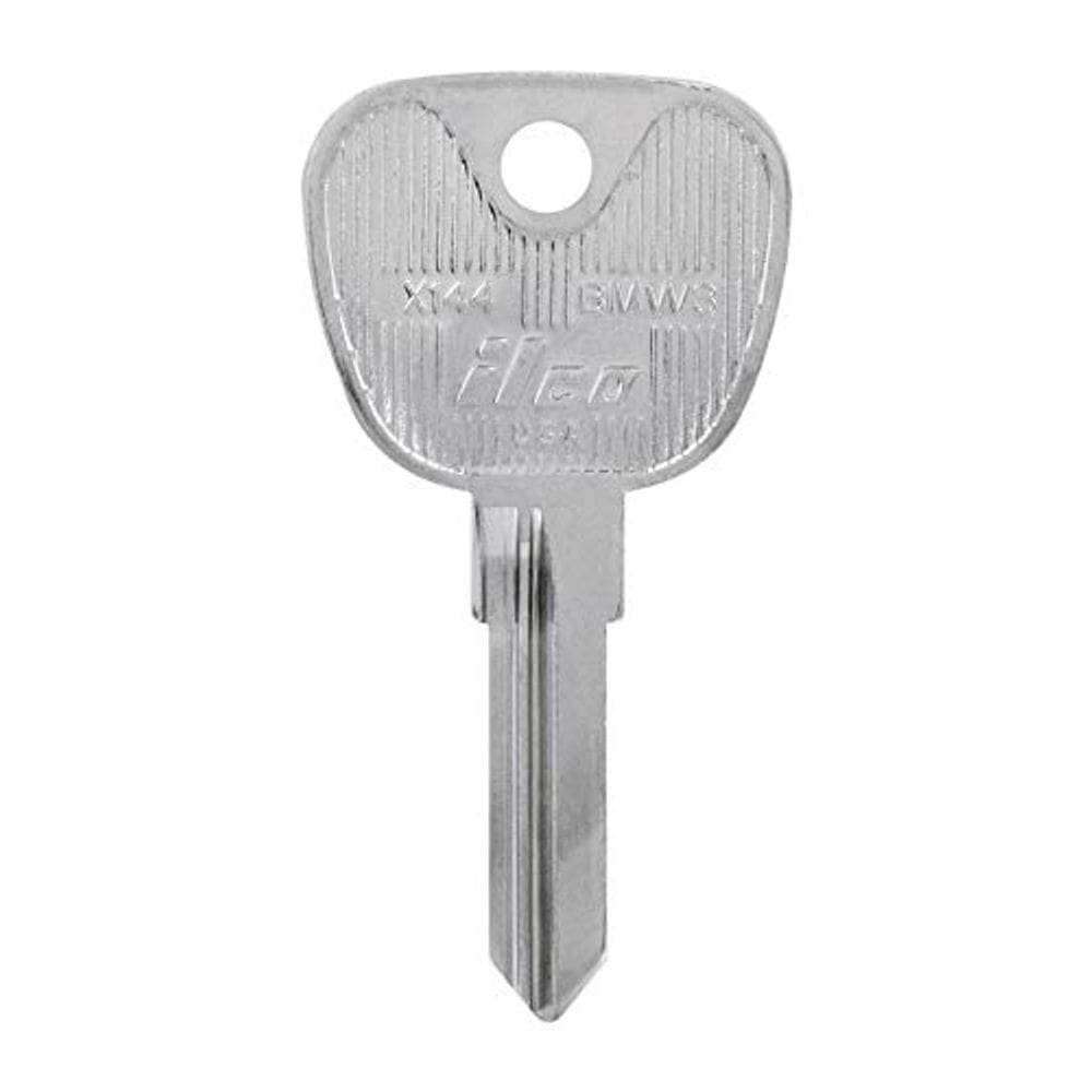Chave automotiva de dupla face Hillman BMW3 em branco, caixa com 10