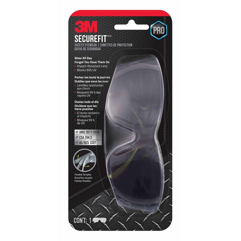 Óculos de segurança 3M Secure-Fit 400 Anti-Fog Grey