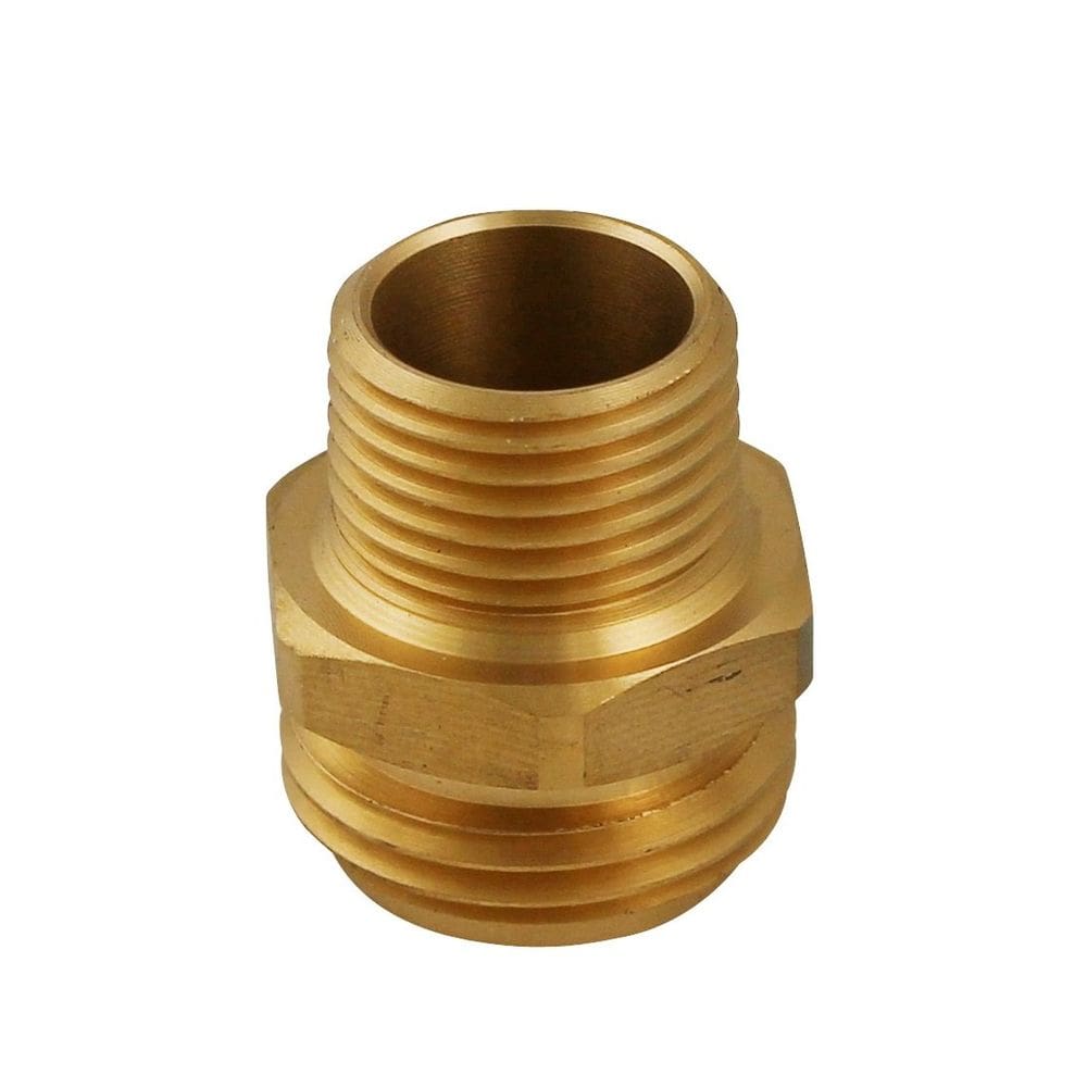 Adaptador de mangueira de jardim Plumb Pak PP850 latão 3/4 “x 1/2”