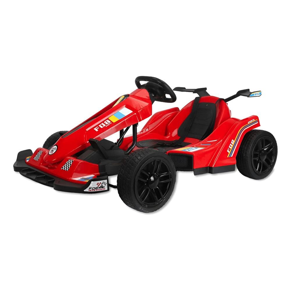 Kart Eletrico Carrinho Infantil Bateria Com Led Cinto E Mais Vermelho